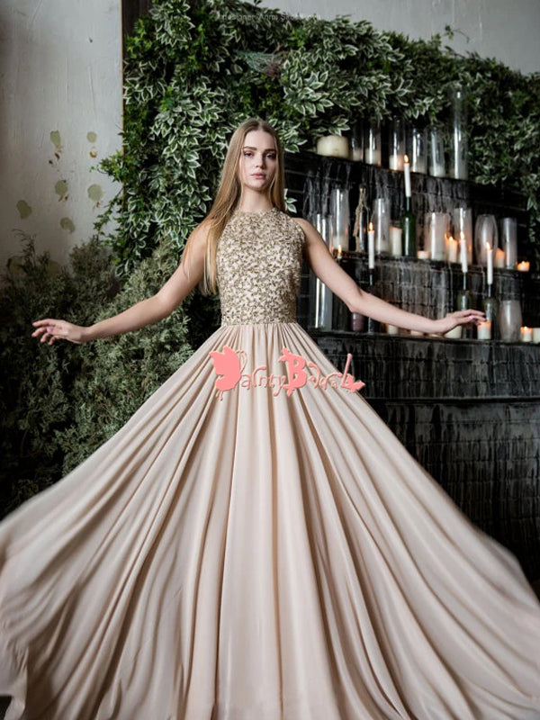 Luxurious Sequins Bridal Gown Aline Long sleeve Highneck Sweep Train |  ファッション, ウェディング, 服